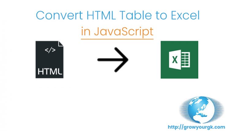 javascript export data to excel